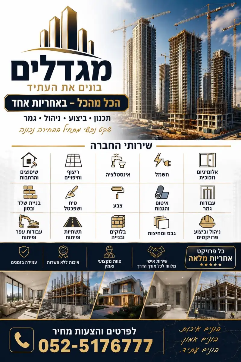 מגדלים , בונים את העתיד !