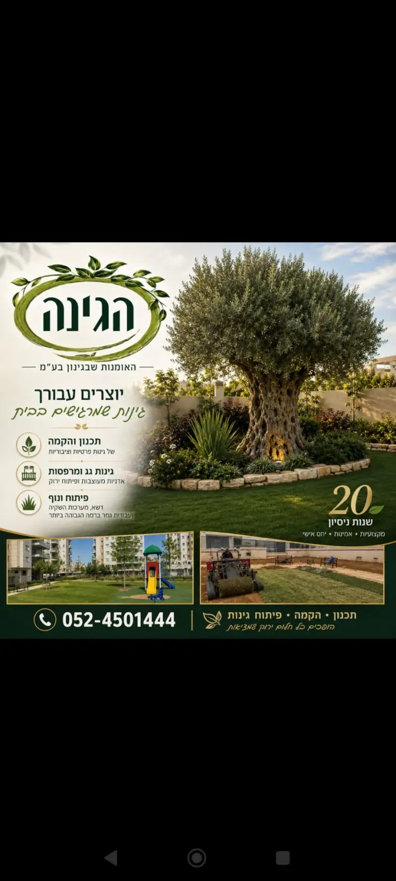 הגינה